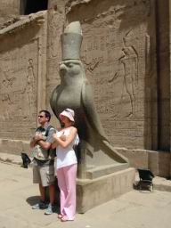 Ashka and Corrado in Egypt. Esna