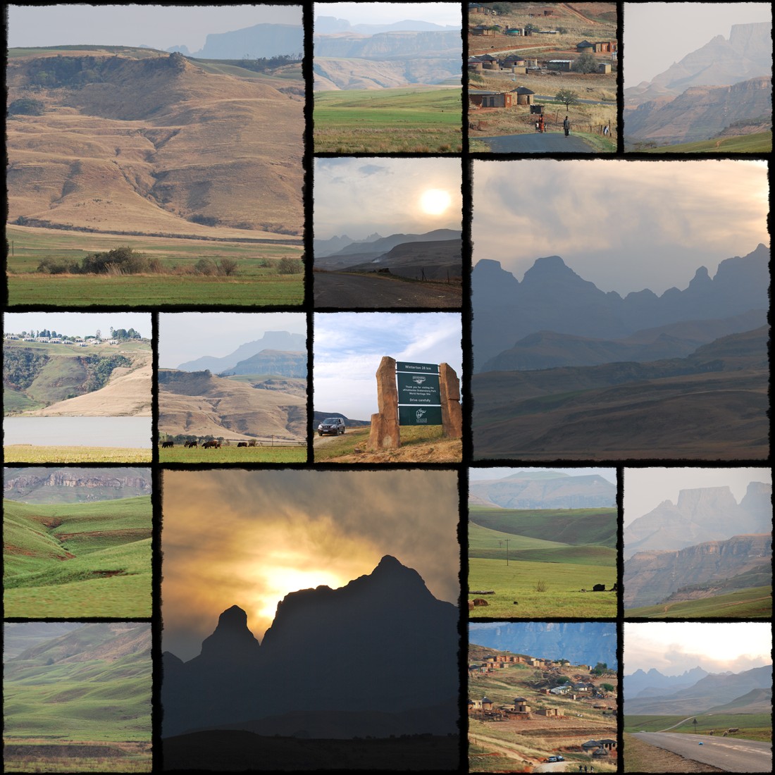 Drakensberg, drakensberg escarpment, Gry Smocze, Amphitheatre Peak, Cathedral Peak, uKhahlamba Drakensberg Park, rpa